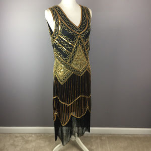 RETRO STAGE 1920s Sequinned Flapper Dress